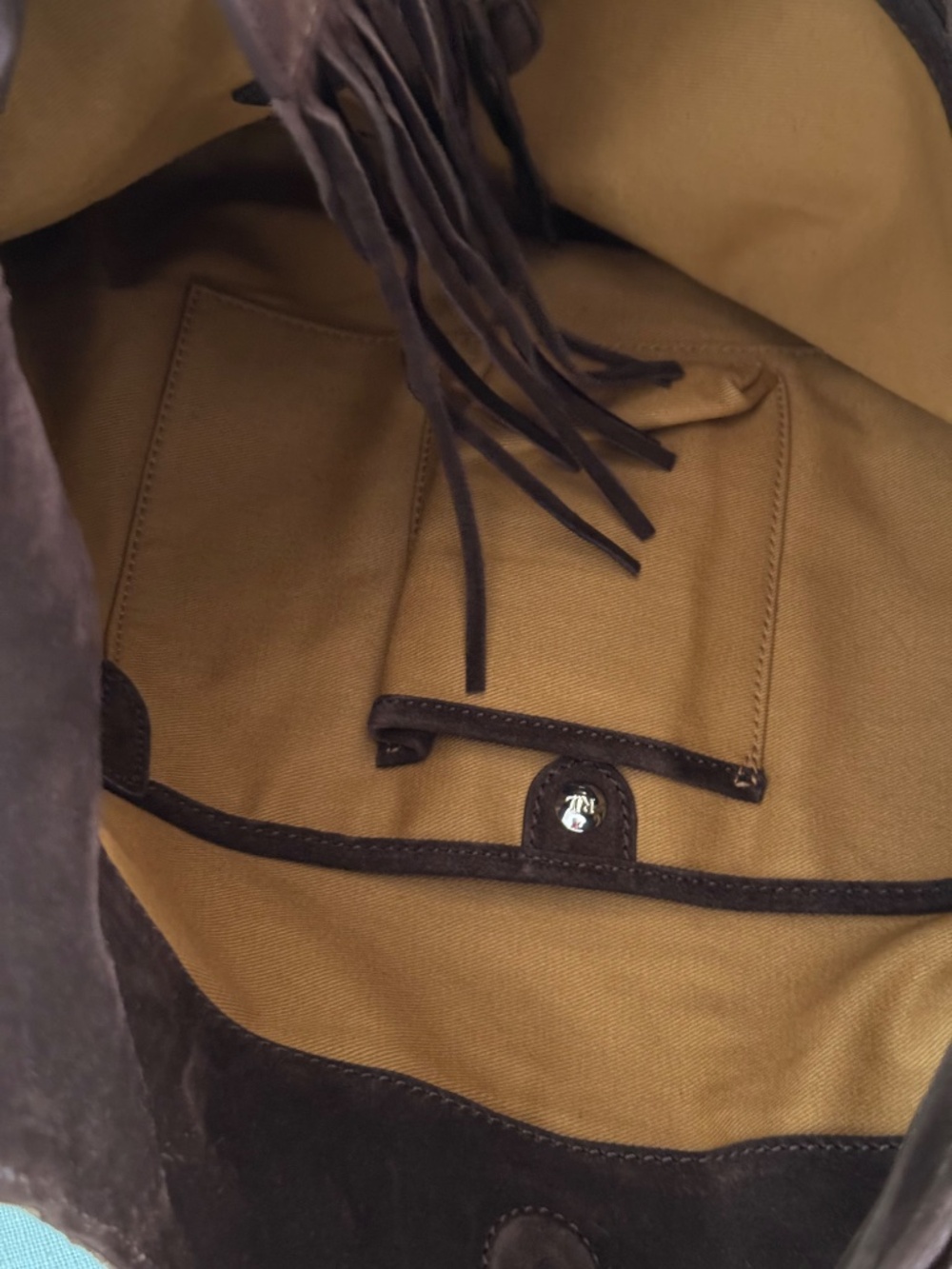 Ralph Lauren Fringe suede shoulder bag - Picture 11 of 14